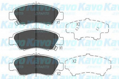 KAVO PARTS kbp2004 -  Комплект тормозных колодок, дисковый тормоз